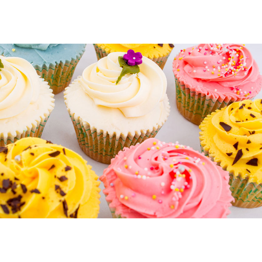 Rainbow cupcakes delivery London Rainbow fairy cupcakes